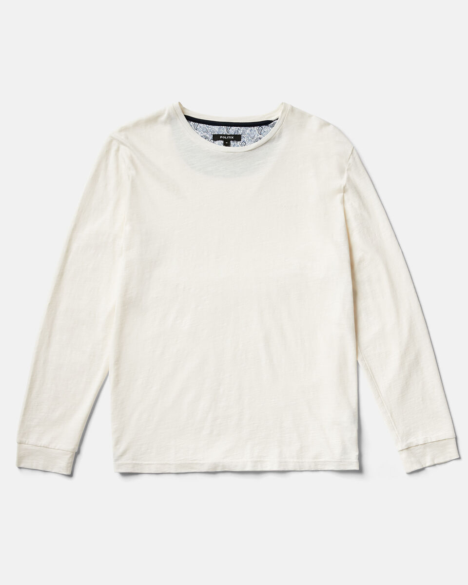 Timm Long Sleeve Top, Off White, hi-res